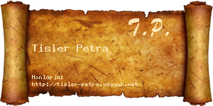 Tisler Petra névjegykártya